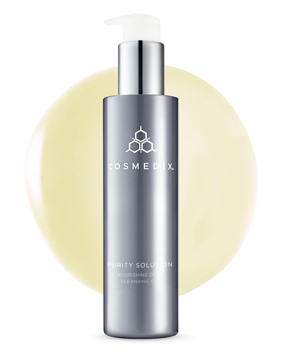 COSMEDIX Purity Solution front packaging showing bottle and label for clear identification and benefit