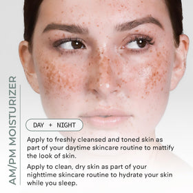 COSMEDIX application on hand demonstrating fast absorption and matte finish