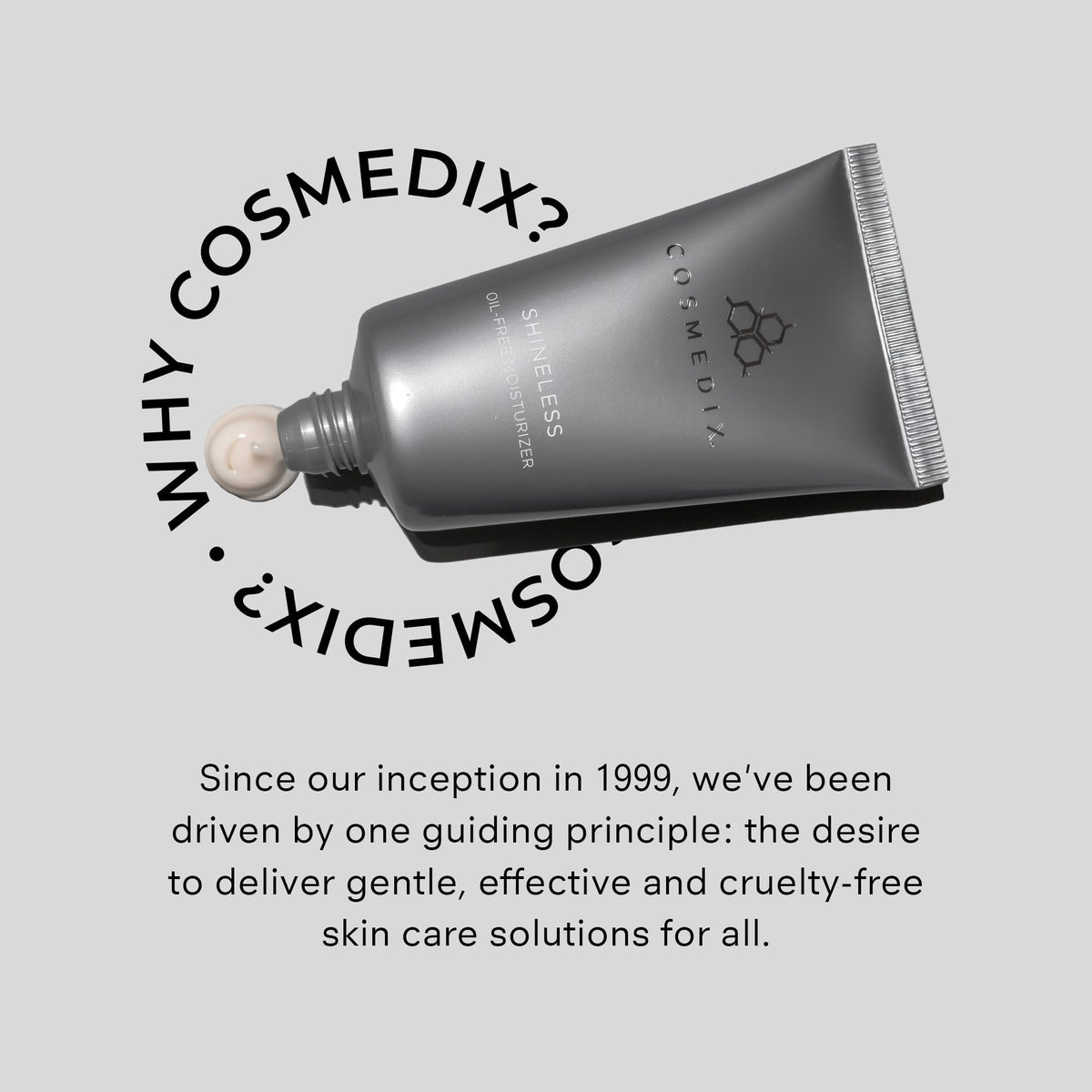 COSMEDIX ingredients label closeup featuring Lilac Stem Cells and niacinamide