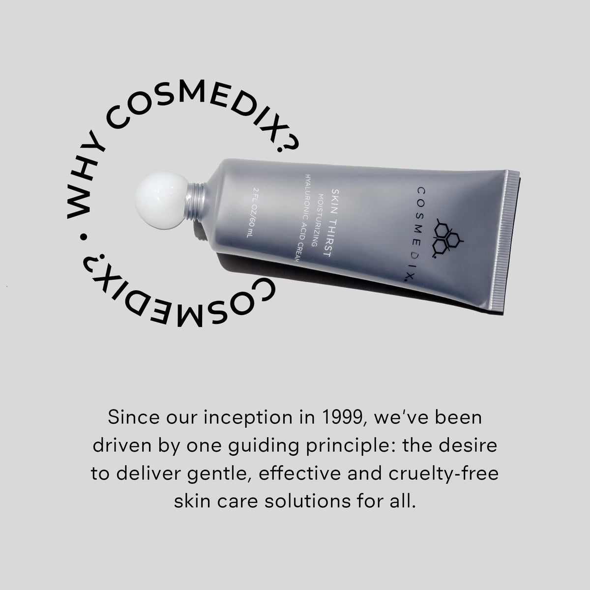 COSMEDIX jar on bathroom counter in daily skincare routine