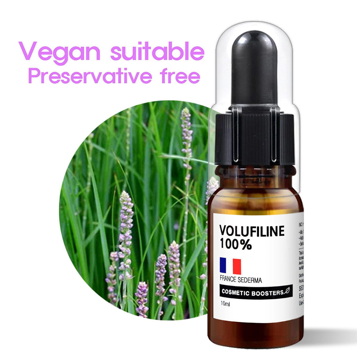 COSMETIC BOOSTERS dropper dispensing a precise drop for easy formulation benefit