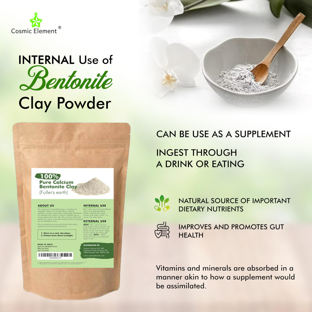 Cosmic Element clay texture close-up highlighting smooth fine powder benefit