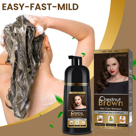 COSMTEK ingredient label detail showing oil-based formula for reduced frizz