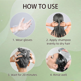 COSMTEK shampoo foam in hand demonstrating easy application and even pigment