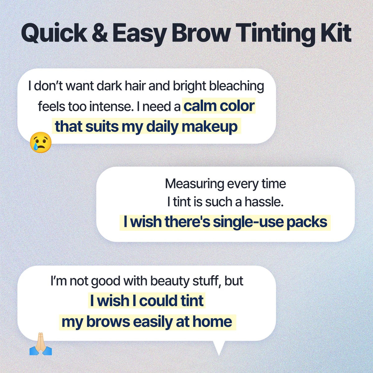 COSNORI brush applying tint to brow for precise, beginner-friendly control