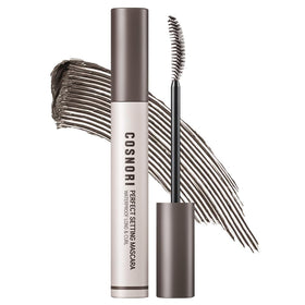 COSNORI front packaging showing slim waterproof mascara, compact and travel friendly