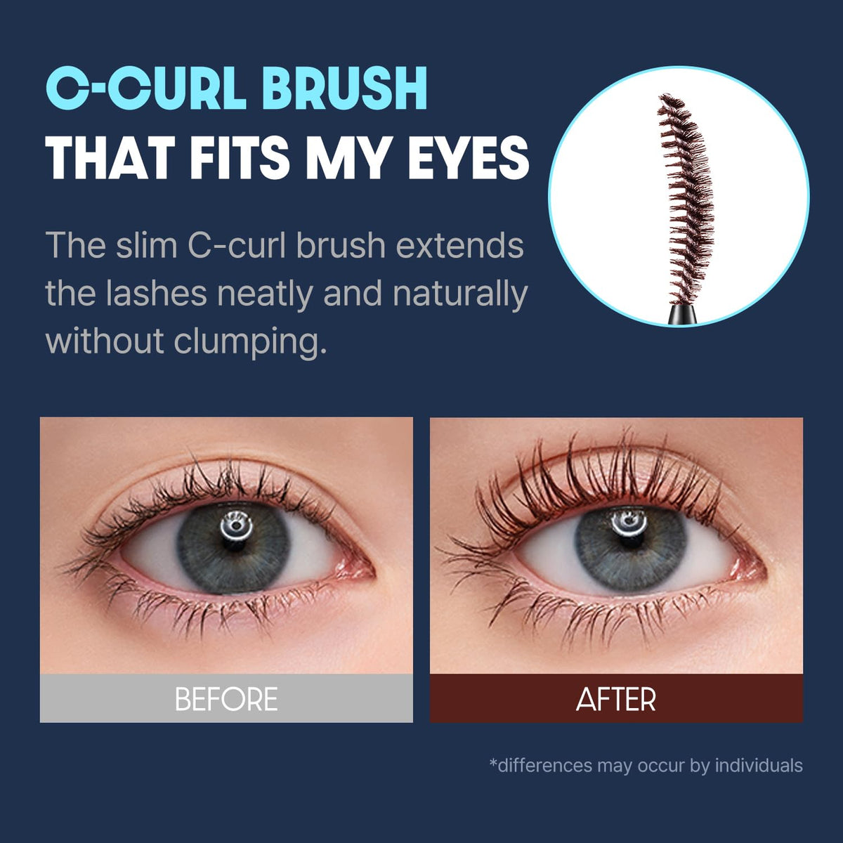 COSNORI tube next to measurement showing 0.23 fl oz size benefit