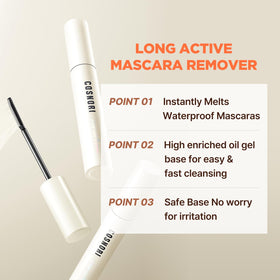 COSNORI remover bottle and cap highlighting quick-dissolve makeup removal
