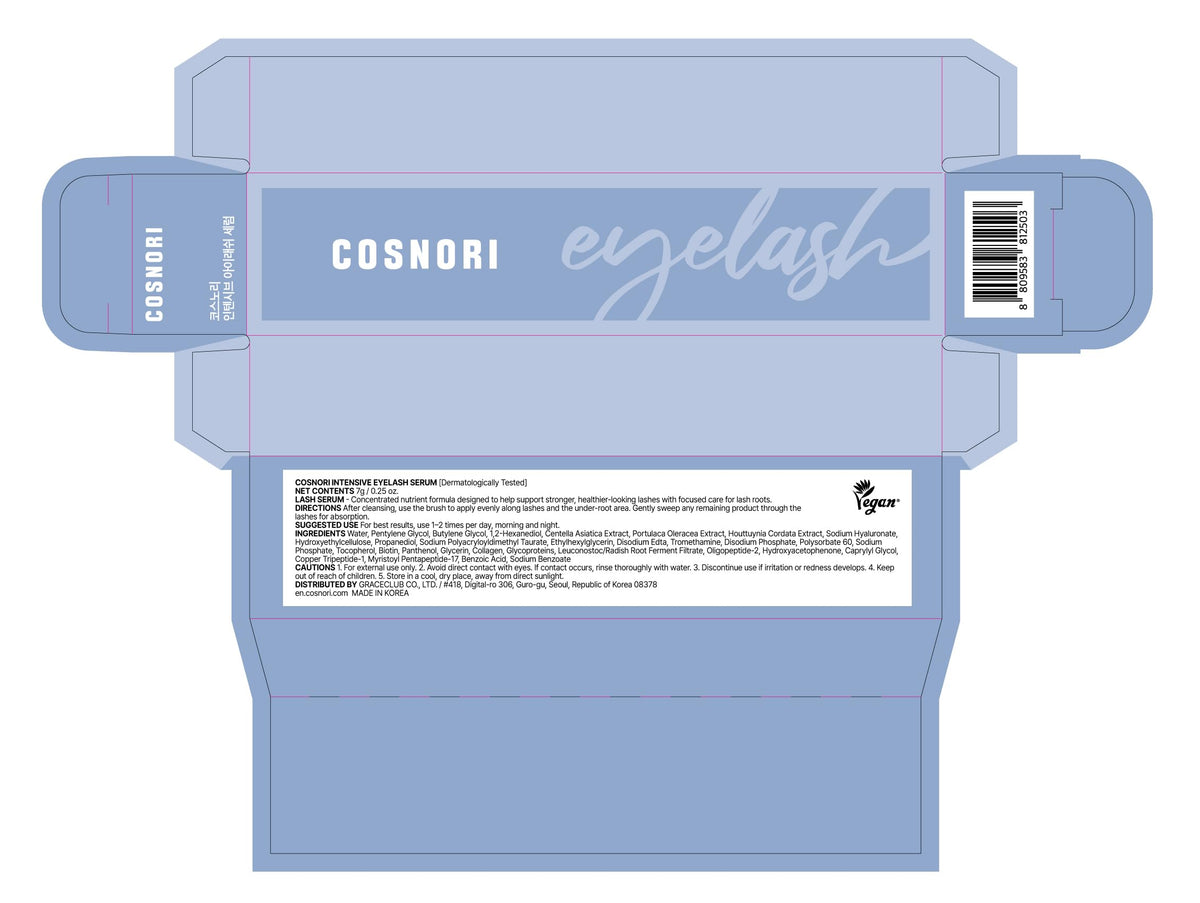 COSNORI serum texture drop highlighting lightweight absorption and smooth finish