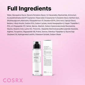 COSRX swatch absorption showing how the booster sinks into skin without residue
