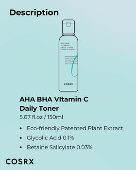 COSRX label close-up listing key ingredients for informed ingredient benefit