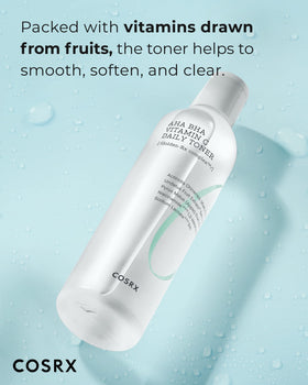 COSRX open cap dispensing toner demonstrating controlled application benefit