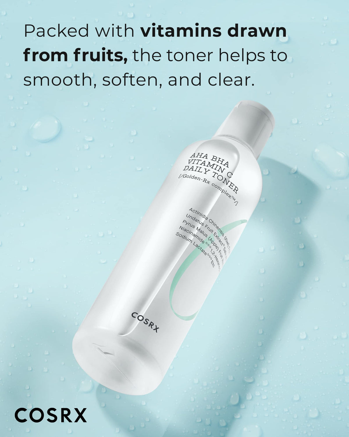 COSRX close-up of toner texture highlighting lightweight feel