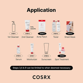 COSRX on bathroom counter in routine setting, daily calming skincare benefit