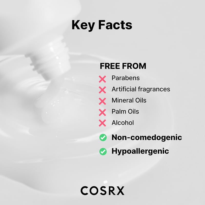 COSRX ingredient label close-up listing centella and aloe, transparency benefit
