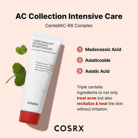 COSRX texture close-up of lightweight gel-cream, fast-absorbing hydration benefit