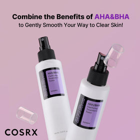 COSRX bottle side label displaying ingredients and usage guidance