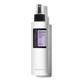 COSRX bottle front packaging showing clean label and clear benefits