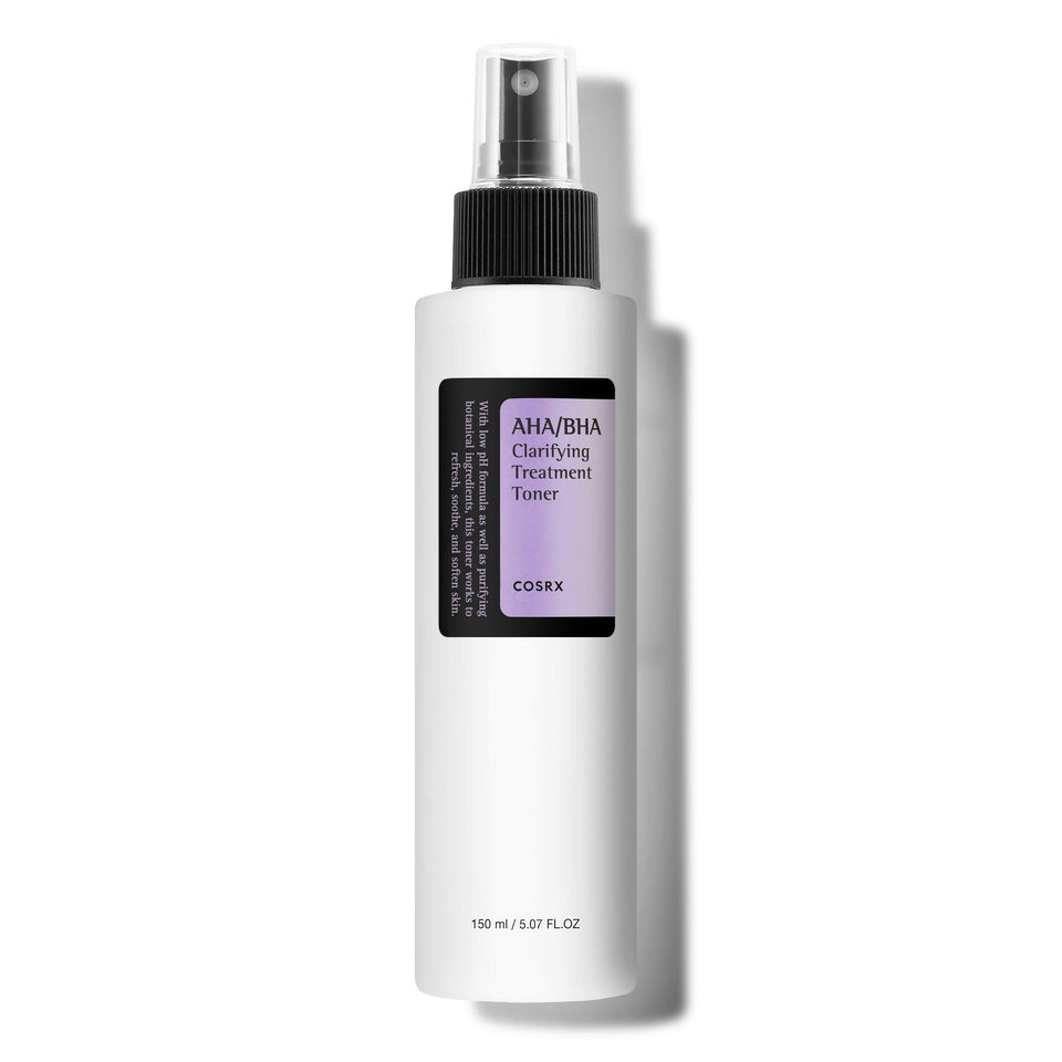 COSRX bottle front packaging showing clean label and clear benefits