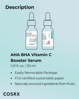 COSRX bottle on bathroom vanity styled, part of daily skincare routine benefit