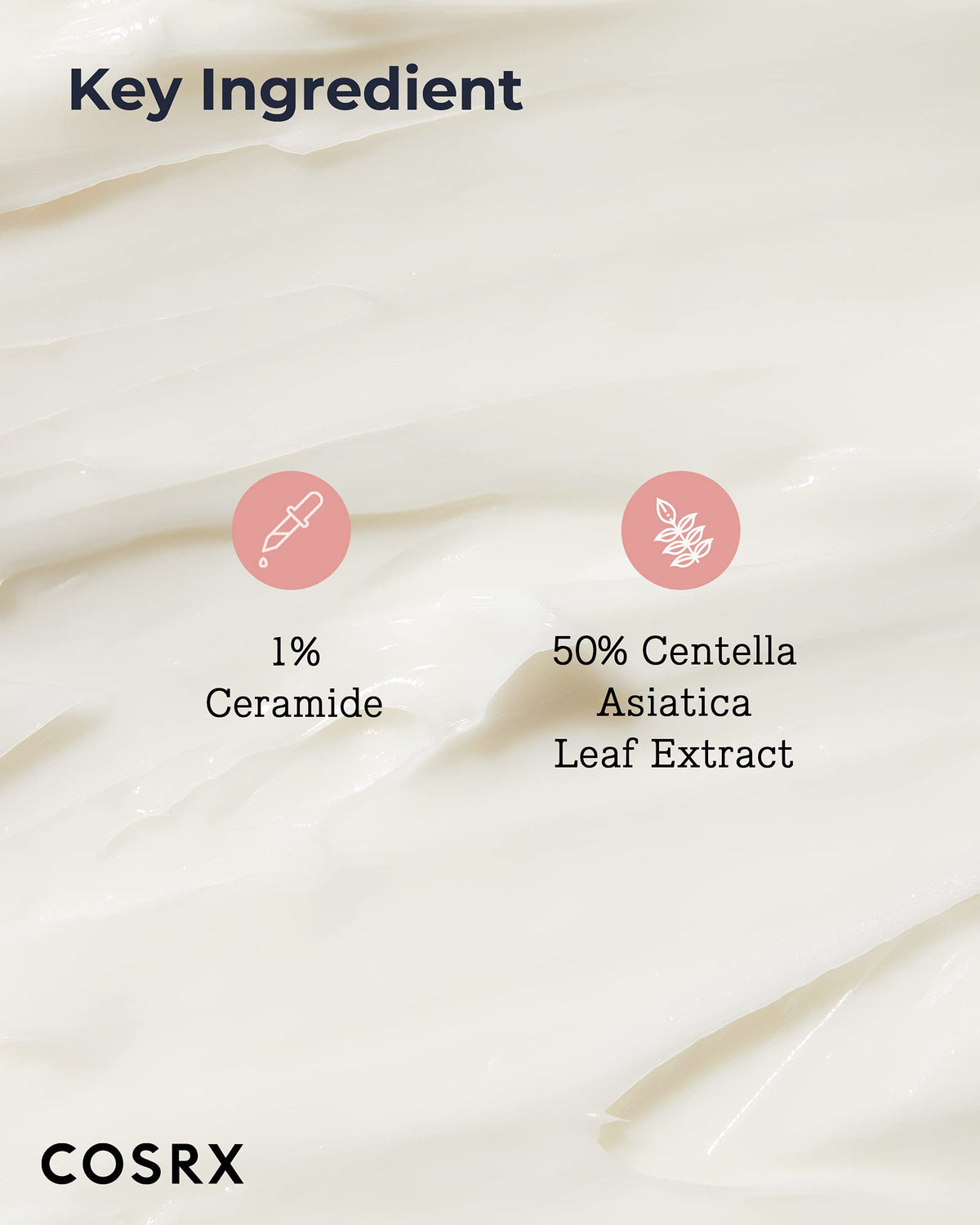 COSRX cream on fingers being applied for barrier-repair benefit