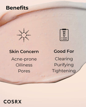 COSRX before and after pores comparison demonstrating refined pores and smoother skin