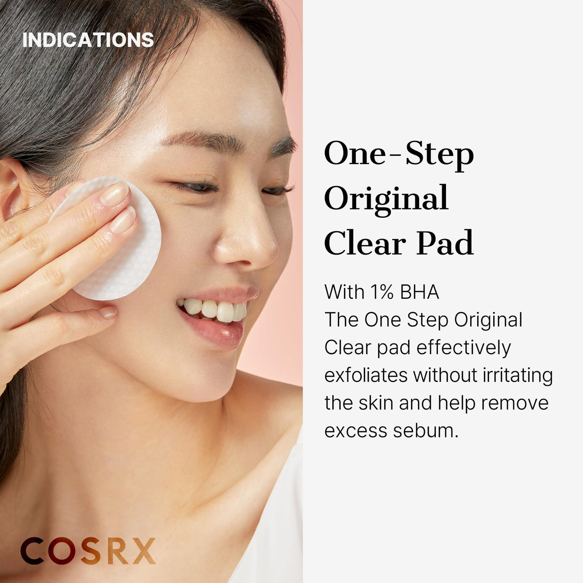 COSRX open tub with visible pads ready to use for convenient skincare