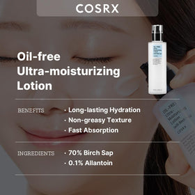 COSRX pump top detail highlighting easy dispensing and hygiene
