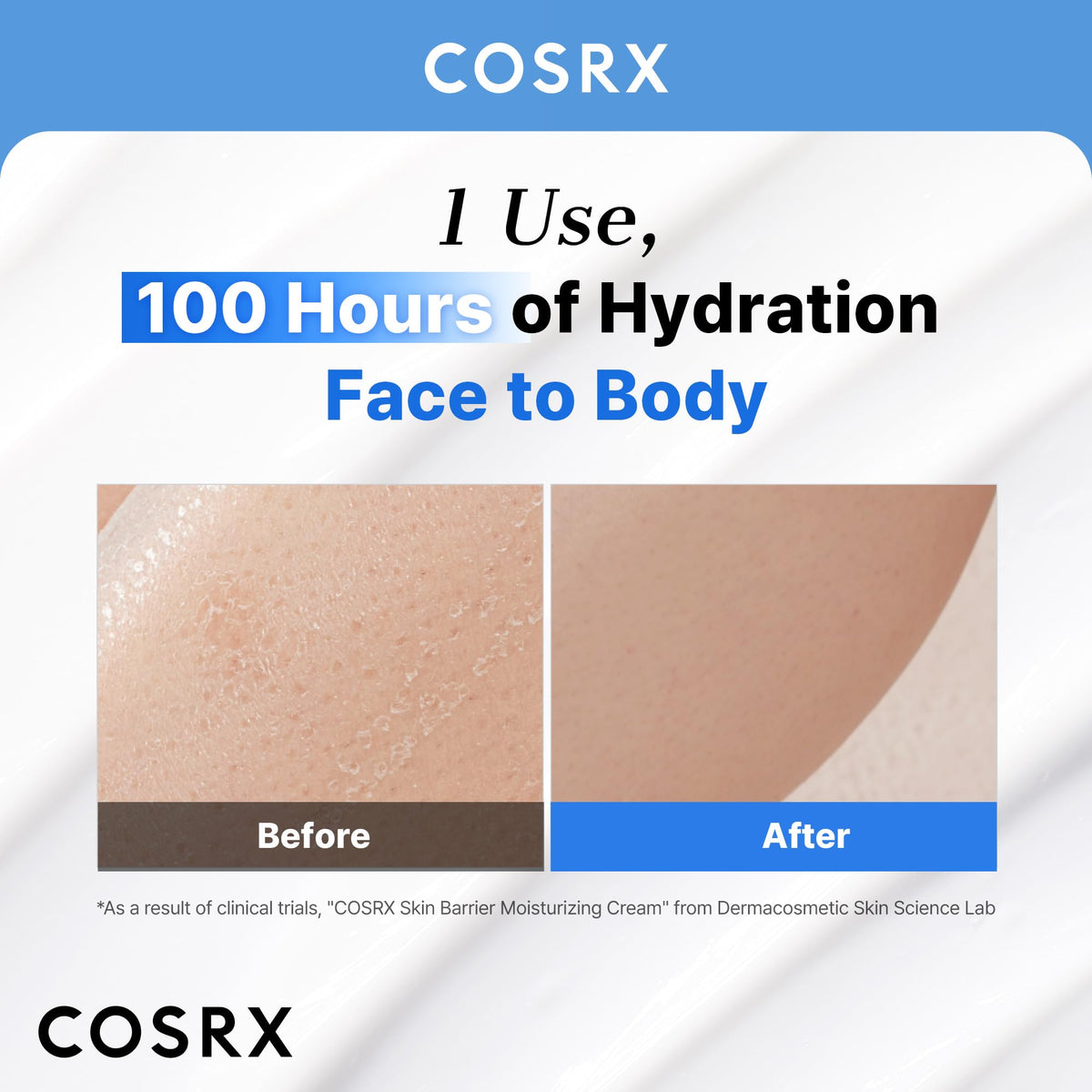 COSRX pump dispensing cream illustrating easy application and control