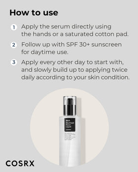COSRX toner placed among other skincare items demonstrating routine use