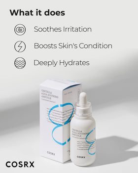 COSRX clear watery texture pooled to show fast-absorbing hydration