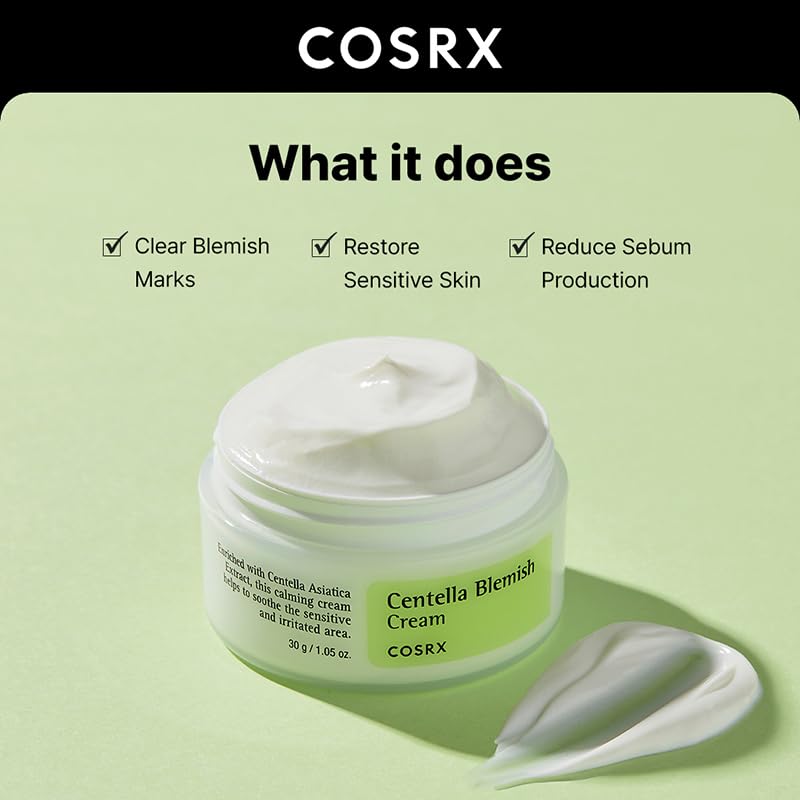 COSRX texture close-up illustrating lightweight cream and fast absorption benefit