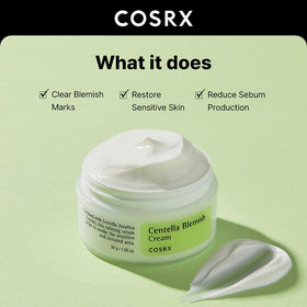 COSRX texture close-up illustrating lightweight cream and fast absorption benefit