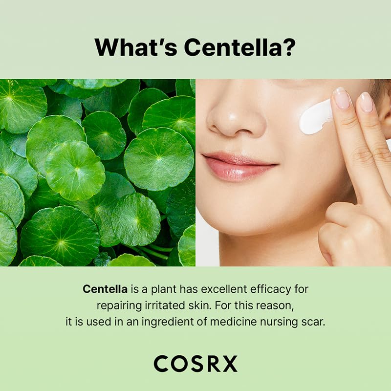 COSRX centella leaves ingredient focus showing natural calming benefits