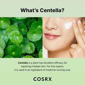 COSRX centella leaves ingredient focus showing natural calming benefits
