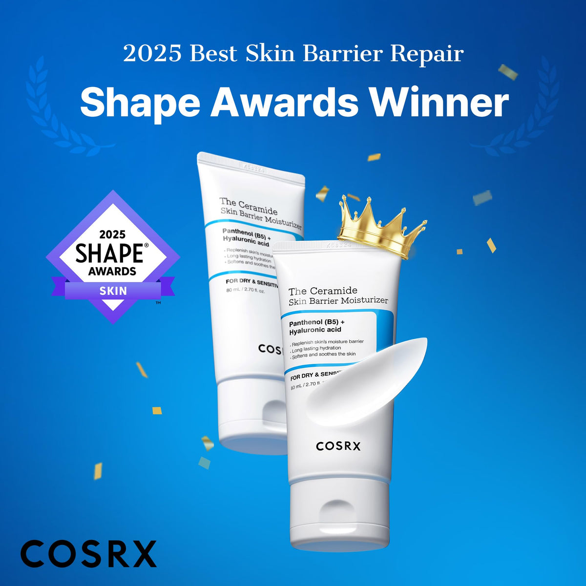COSRX cream texture close-up highlighting lightweight glide and hydration