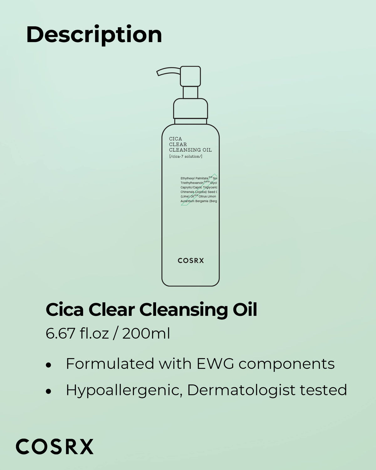 COSRX oil emulsified with water close-up showing effective makeup removal and rinseability