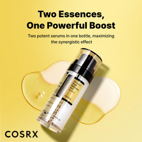 COSRX clear essence texture close-up demonstrating lightweight absorbent hydration