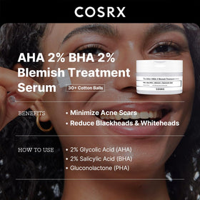 COSRX close-up of pure cotton ball texture soaked in serum, hygienic single-use benefit