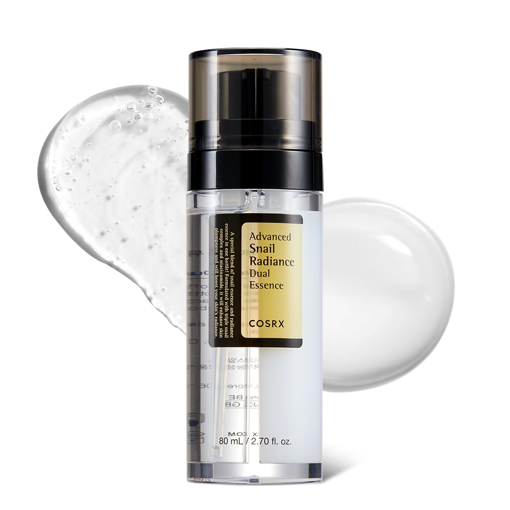 COSRX front packaging showing dual essence bottle and branding benefits hydration