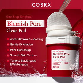 COSRX close-up of dual-sided pad texture revealing exfoliating and smooth sides