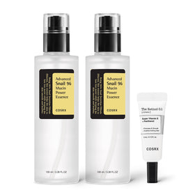 COSRX front packaging showing complete starter set benefits