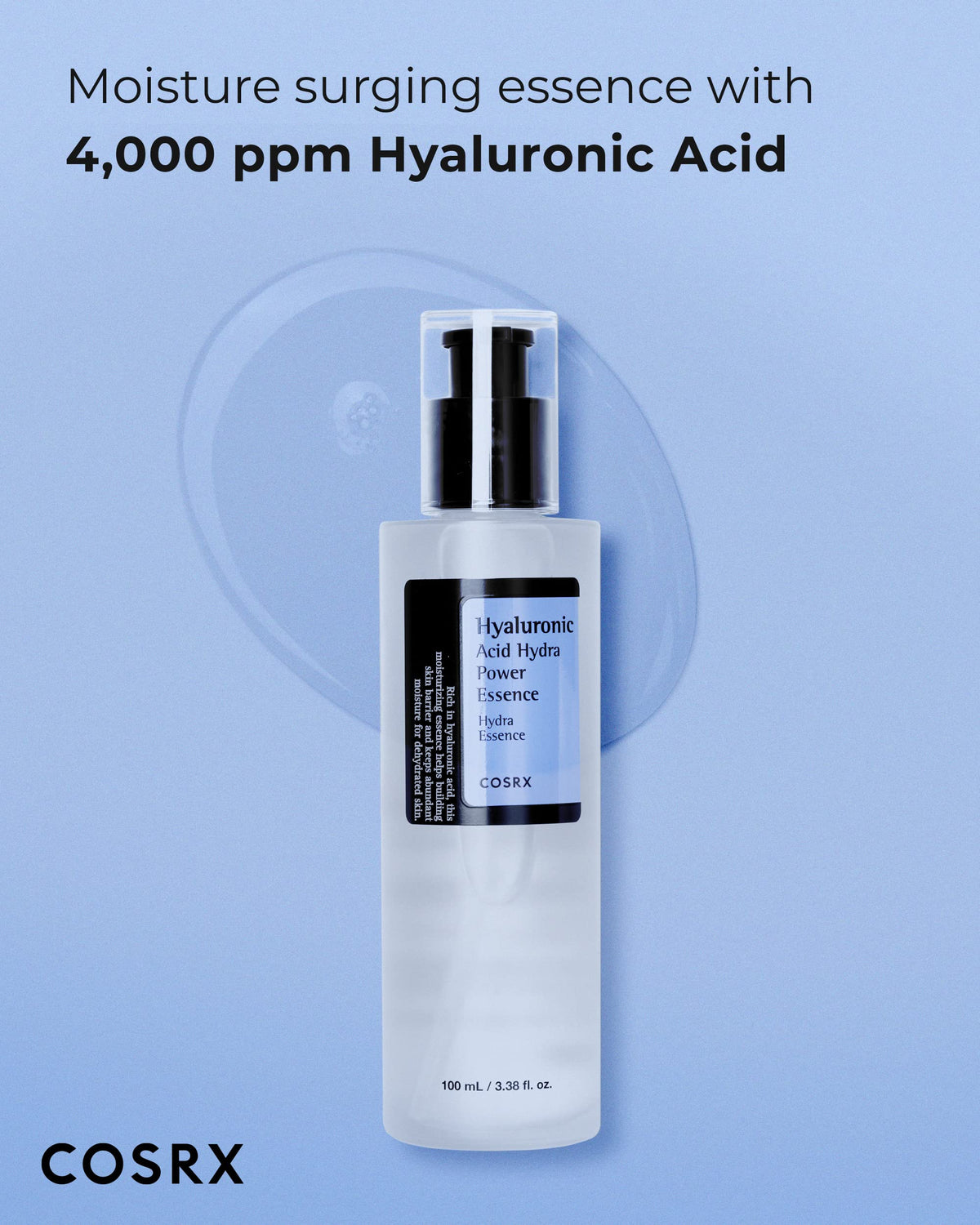 COSRX pump dispensing essence fast absorption for speedy morning routines