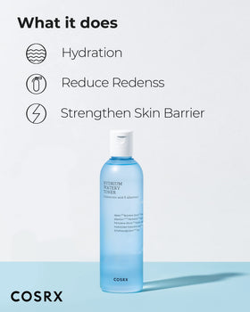 COSRX watery texture drop demonstrating lightweight hydration benefit