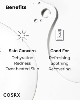 COSRX toner being applied on hand to show quick absorption benefit