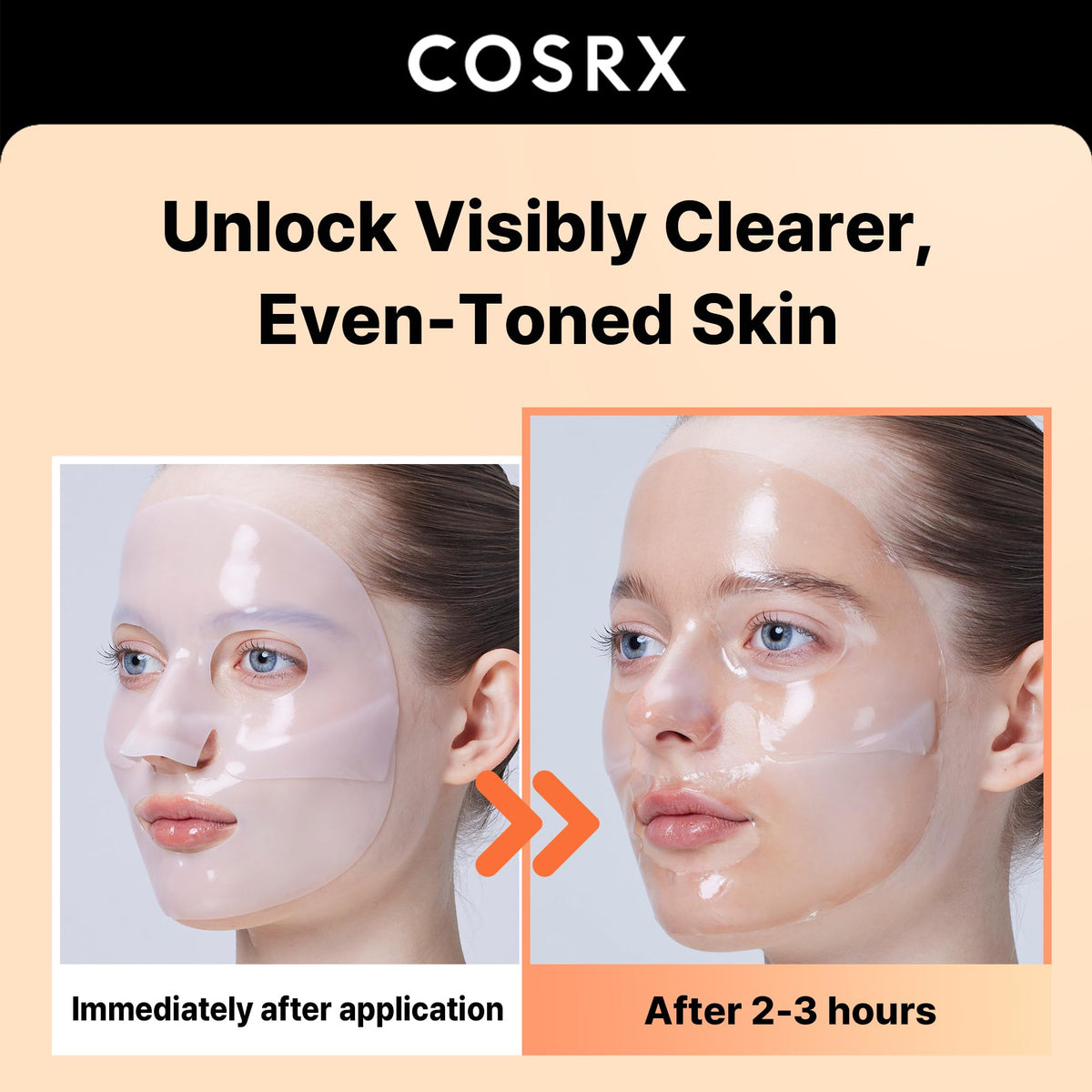 COSRX open pouch revealing clear hydrogel and nourishing essence