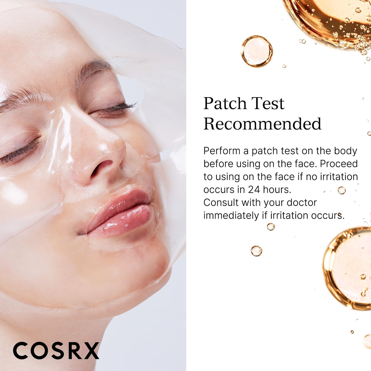 COSRX mask in a travel bag illustrating portability and ease