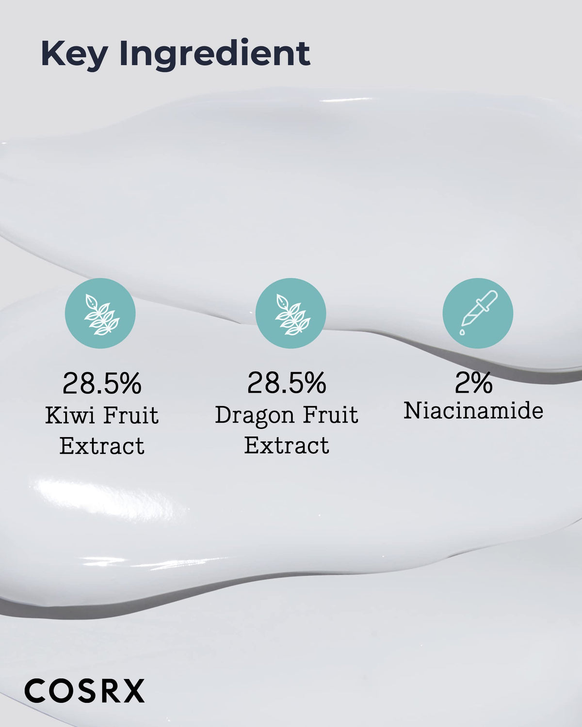 COSRX ingredient label close-up highlighting fruit extract concentrations