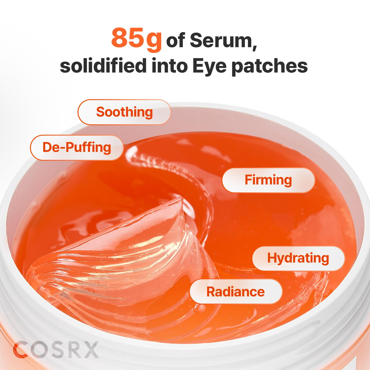 COSRX label detail displaying key ingredients and claims
