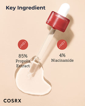 COSRX label showing CentellAC-Rx Complex and key actives for ingredient transparency